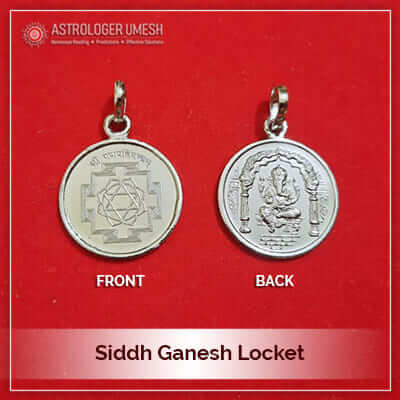 Ganesh silver locket sale