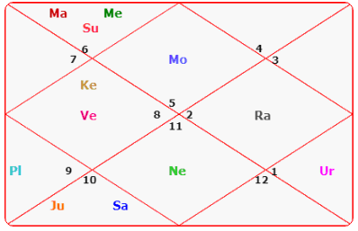 North style Birth Chart