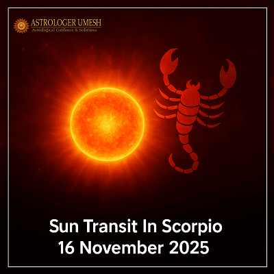 Sun Transit In Scorpio 16 November 2025 by Pt Umesh Chandra Pant