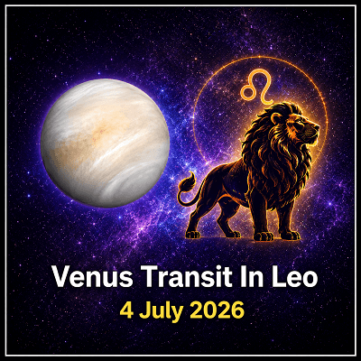 Venus Transit In Leo 4 July 2026 AstrologerUmesh
